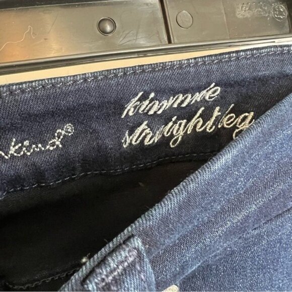 7 for All Mankind Kimmie Straight Leg Jean/Dark Denim/Size 24 - Picture 7 of 9